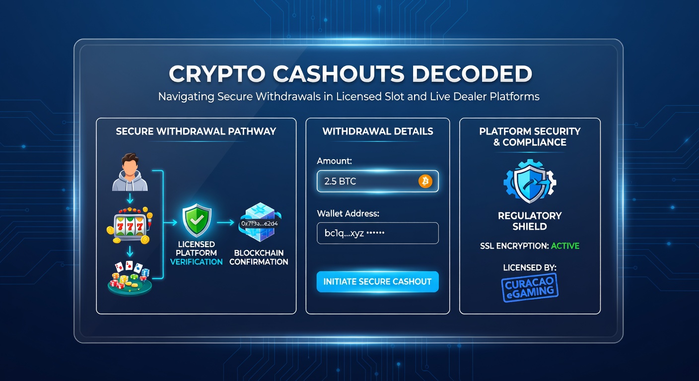 Detaillierte Infografik zu den Schritten einer Crypto-Auszahlung, inklusive Wallet-Verknüpfung, KYC-Check und Blockchain-Bestätigung
