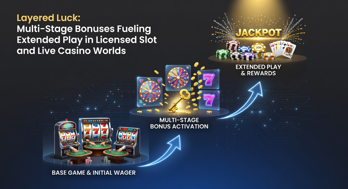 Live-Dealer an Roulette- und Blackjack-Tischen mit überlagerten Bonus-Icons, die schrittweise Auszahlungen andeuten